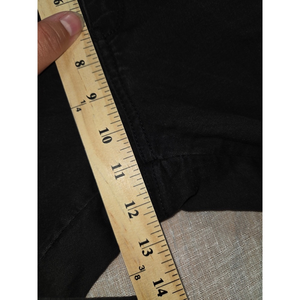 Womens Black Cargo Utility Straight Leg Jeans Stretch Y2K Pants Size 36x28 - Picture 12 of 14